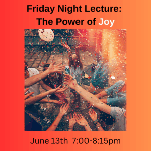 Friday Night Lecture: The Power of Joy